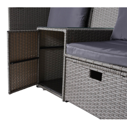 Artikelbild 6 für Garden Pleasure Loungegruppe SAINT TROPEZ grau Kunststoff, Metall, 7-teilig, Artikelnummer 897601