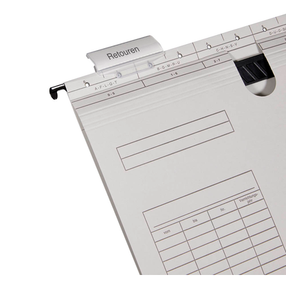 Artikelbild 5 für dots Hängehefter Karton lichtgrau DIN A4 1x kaufmännische BZ-Heftung, 5 St., Artikelnummer 538587