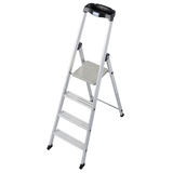 Artikelbild 1 für KRAUSE Stehleiter einseitig MONTO Solido silber 4 Stufen, H: 160,0 cm, Artikelnummer 568749