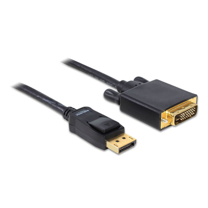 Artikelbild für DeLOCK DisplayPort 1.1/DVI Kabel 5,0 m schwarz, 1 St., Artikelnummer 894681