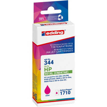 Artikelbild 2 für edding EDD-344 magenta Druckerpatrone kompatibel zu HP 951XL (CN047AE), Artikelnummer 283438