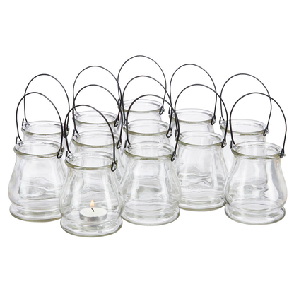 Artikelbild für relaxdays Windlichter transparent, 12 St., Artikelnummer 471884