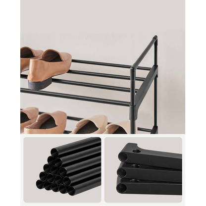 Artikelbild 4 für SONGMICS Schuhregal schwarz 92,0 x 30,0 x 73,0 cm, 1 St., Artikelnummer 760599