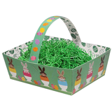 Artikelbild 1 für Osterkörbchen aus Papier mit Ostergras, 1 St., Artikelnummer 252847