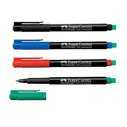 Artikelbild für FABER-CASTELL MULTIMARK 1525 Folienstifte-Set farbsortiert permanent, 4 St., Artikelnummer 687160