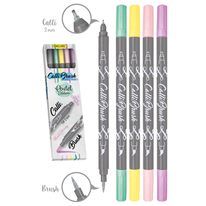 Artikelbild 4 für ONLINE® Calli.Brush Double Pastel Brush-Pens farbsortiert, 5 St., Artikelnummer 283901