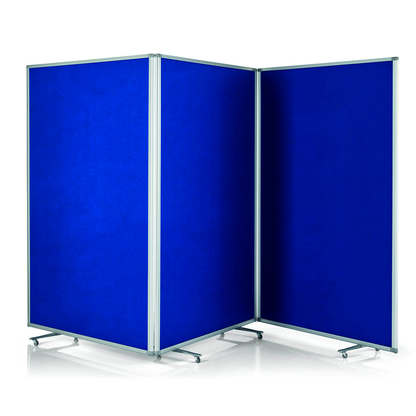 Artikelbild für magnetoplan Trennwand 1112003, blau 361,0 x 180,0 cm mit Rollen, 1 St., Artikelnummer 713901