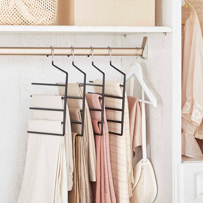 Artikelbild 4 für SONGMICS Hosenbügel platzsparend schwarz, 4 St., Artikelnummer 760609