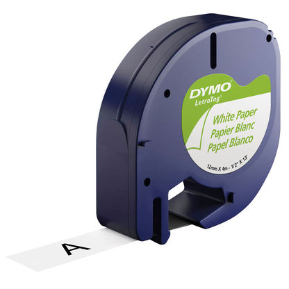 Artikelbild 4 für DYMO Schriftband LetraTag 91220 S0721510, 12 mm, schwarz auf weiß, 1 St., Artikelnummer 179069