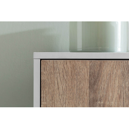 Artikelbild 10 für WOHNLING Regalschrank, WL5.526 weiß, sonoma-eiche 89,0 x 29,0 x 91,0 cm, 1 St., Artikelnummer 159147