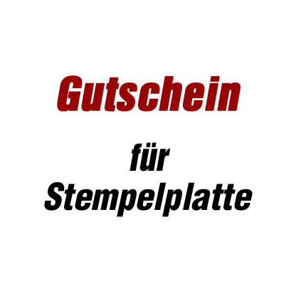 Artikelbild für trodat Gutschein für Stempelplatte für trodat 2910 P01 mit Logo, Artikelnummer 400080