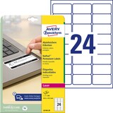 Artikelbild 1 für AVERY Zweckform abziehsichere Folienetiketten L6146-20 weiß 63,5 x 33,9 mm, 20 Blatt, Artikelnummer 896936