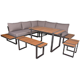 Artikelbild 1 für Garden Pleasure Loungegruppe AUREA grau, anthrazit Kunststoff, Metall, 15-teilig, Artikelnummer 707808