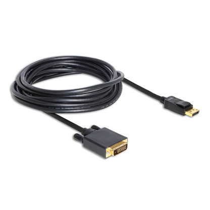Artikelbild 2 für DeLOCK DisplayPort 1.1/DVI Kabel 5,0 m schwarz, 1 St., Artikelnummer 894681