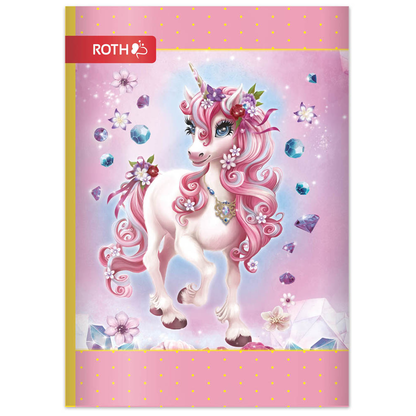 Artikelbild 2 für ROTH Schulheft Einhorn Beauty Lineatur 51 liniert DIN A6 ohne Rand, 32 Blatt, 1 St., Artikelnummer 580684