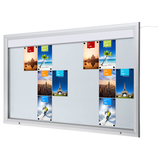 Artikelbild 1 für Showdown® Displays Schaukasten T LED silber 24x DIN A4 190,5 x 4,7 x 116,7 cm, 1 St., Artikelnummer 269199