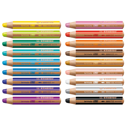 Artikelbild 2 für STABILO woody 3 in Malset farbsortiert, 18 St., Artikelnummer 816203