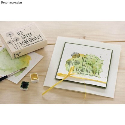 Artikelbild 2 für Rayher Motivstempel ICH WERDE KONFIRMIERT...Einladung 7,0 x 9,0 cm, 1 St., Artikelnummer 152221