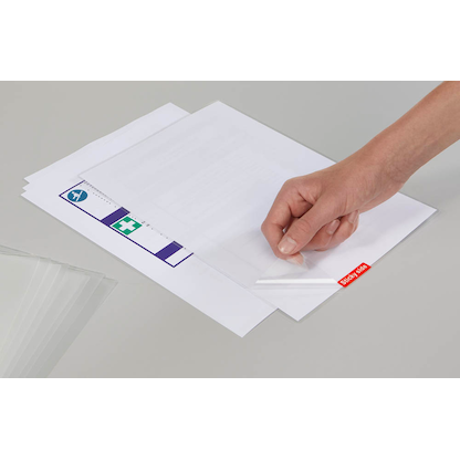 Artikelbild 4 für LMG Sticky Side, non permanent Laminierfolien glänzend für A4 80 micron selbstklebender Rücken, 100 St., Artikelnummer 432494