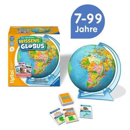 Artikelbild 2 für Ravensburger tiptoi Spiel - Der interaktive Wissens-Globus Lernspielzeug, 1 St., Artikelnummer 886635