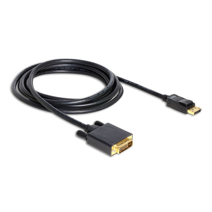 Artikelbild 2 für DeLOCK DisplayPort 1.1/DVI Kabel 3,0 m schwarz, 1 St., Artikelnummer 894693