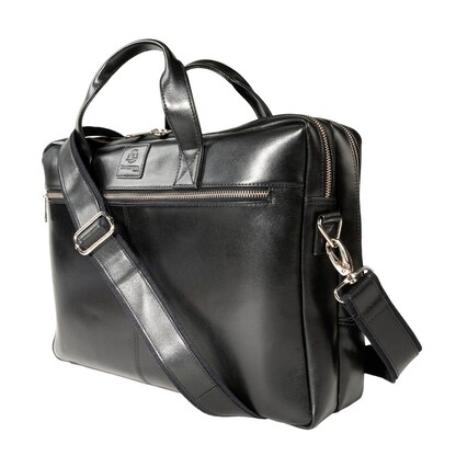 Artikelbild 4 für Exacompta Laptoptasche Exactive Leder schwarz 17537E, Artikelnummer 333079
