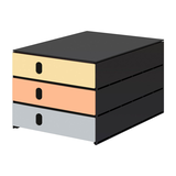 Artikelbild 1 für styro Schubladenbox styroval pro feelings Butterfly orange, gelb, grau 14-8050.Bu, DIN A4 mit 3 Schubladen, 1 St., Artikelnummer 381036