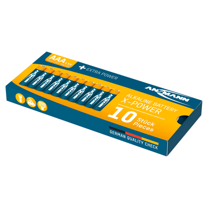 Artikelbild 4 für ANSMANN Batterien X-POWER Alkali-Mangan Micro AAA 1,5 V, 10 St., Artikelnummer 647554