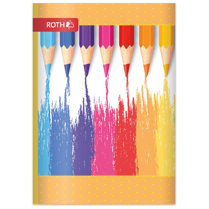 Artikelbild 2 für ROTH Schulheft Buntstifte Lineatur 51 liniert DIN A6 ohne Rand, 32 Blatt, 1 St., Artikelnummer 580698