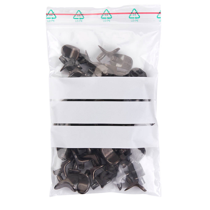 Artikelbild für Druckverschlussbeutel 50 µm 16,0 x 22,0 cm, mit Textfeld, 100 St., Artikelnummer 647834