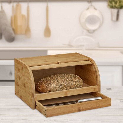 Artikelbild 9 für relaxdays Brotkasten braun, 1 St., Artikelnummer 360949