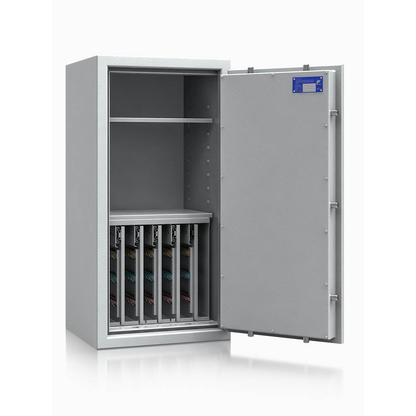 Artikelbild für ISS safe4key Schlüsseltresor lichtgrau mit 280 Haken, Doppelbartschloss, 50,0 x 42,0 x 100,0 cm, 1 St., Artikelnummer 850133