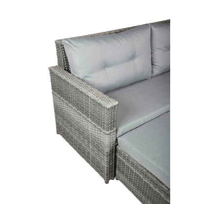 Artikelbild 5 für Garden Pleasure Loungesofa MALTA grau Kunststoff, Metall, 8-teilig, Artikelnummer 897502