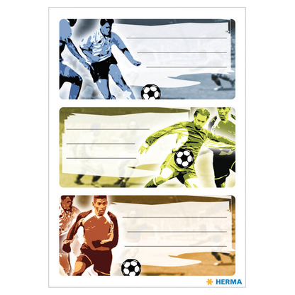 Artikelbild 2 für HERMA Schuletiketten 5598 Fußball, 9 Etiketten, Artikelnummer 242047