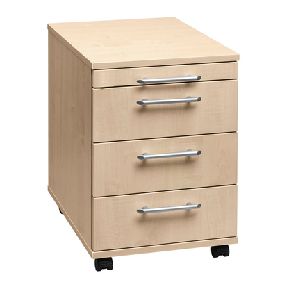 Artikelbild für HAMMERBACHER Basic 1606 Rollcontainer ahorn 4 Auszüge 42,8 x 58,0 x 59,0 cm, Artikelnummer 985713