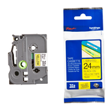 Artikelbild 1 für brother Schriftband TZe-651 TZE651, 24 mm, schwarz auf gelb, 1 St., Artikelnummer 653485