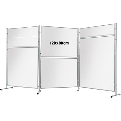 Artikelbild für FRANKEN Trennwand ECO, doppelseitig EL-UTS90, weiß 120,0 x 90,0 cm, 1 St., Artikelnummer 570693