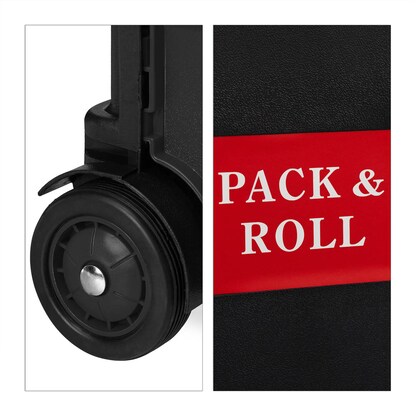 Artikelbild 9 für relaxdays Einkaufstrolley Kunststoff schwarz 45,0 x 38,0 x 99,0 cm, Artikelnummer 361851