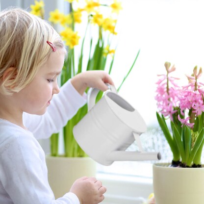 Artikelbild 2 für relaxdays Gießkanne silber 1,3 l, Artikelnummer 440101