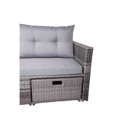 Artikelbild 6 für Garden Pleasure Loungesofa MALTA grau Kunststoff, Metall, 8-teilig, Artikelnummer 897502