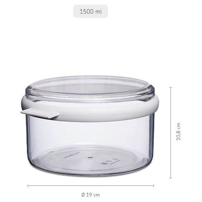 Artikelbild 3 für MEPAL Vorratsdose Stora 10,8 cm hoch weiß 1,5 l, 1 St., Artikelnummer 434146