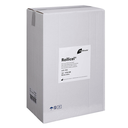 Artikelbild 4 für Meditrade® Ärztekrepp ROLLICEL® 1-lagig weiß 50,0 cm x 50,0 m, 6 Rollen, Artikelnummer 565469