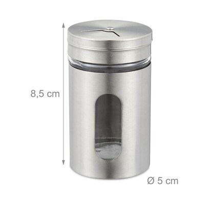 Artikelbild 8 für relaxdays Gewürzstreuer-Set silber, 12 St., Artikelnummer 400814