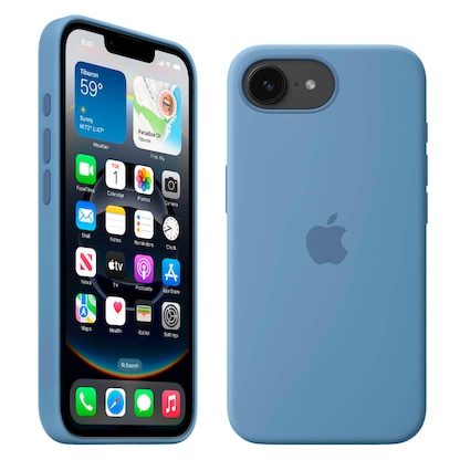 Artikelbild für Apple Silikon Handyhülle für Apple iPhone 16e winterblau, Artikelnummer 551319