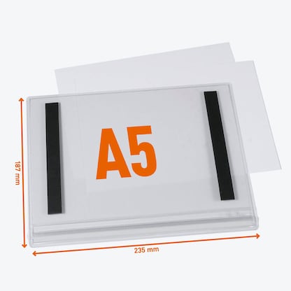 Artikelbild 3 für DURABLE Plakattasche A5 wasserdicht und magnetisch 187,0 x 0,6 x 235,0 mm, Artikelnummer 553782