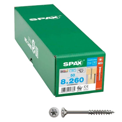 Artikelbild für SPAX® Universalschrauben T40 Senkkopf Edelstahl A2 0197000802605 8 mm x 260 mm, 50 St., Artikelnummer 398327