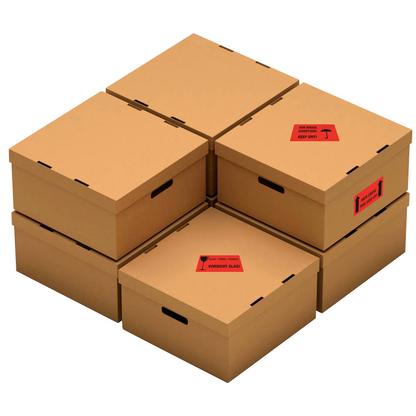 Artikelbild 2 für EICHNER Warnetiketten rot »Hier oben!« 100,0 x 50,0 mm, 250 Etiketten , Artikelnummer 486537