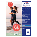 Artikelbild 1 für AVERY Zweckform Fotopapier 2496 DIN A4 glänzend 180 g/qm 100 Blatt, Artikelnummer 695585
