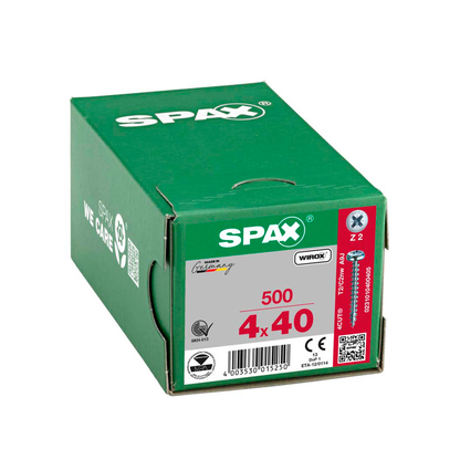 Artikelbild 2 für SPAX® Universalschrauben Z2 Halbrundkopf WIROX 0231010400405 4 mm x 40 mm, 500 St., Artikelnummer 394728
