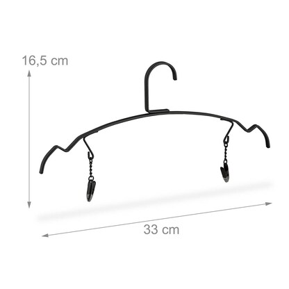 Artikelbild 4 für relaxdays Klammerbügel schwarz, 10 St., Artikelnummer 520603